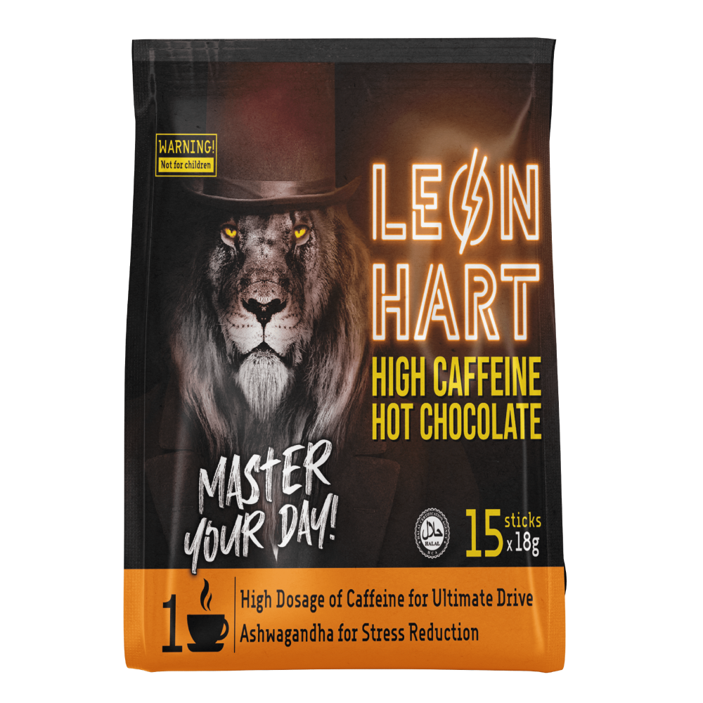 LEONHART HIGH CAFFEINE HOT CHOCOLATE - 15-STICK