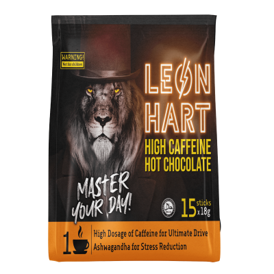 LEONHART HIGH CAFFEINE HOT CHOCOLATE - 15-STICK